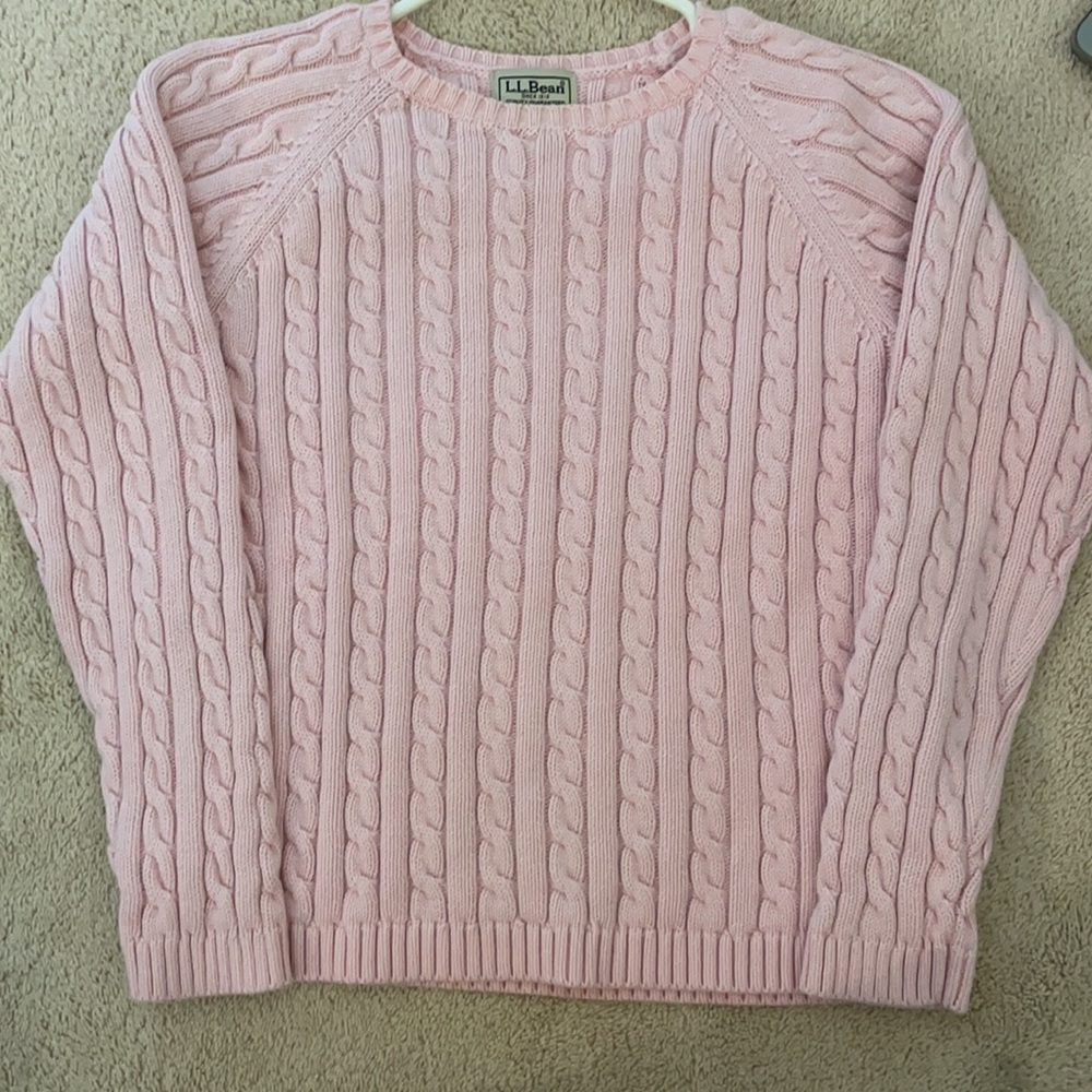 L.L.Bean Vintage Chunky Knit Sweater, Size Small